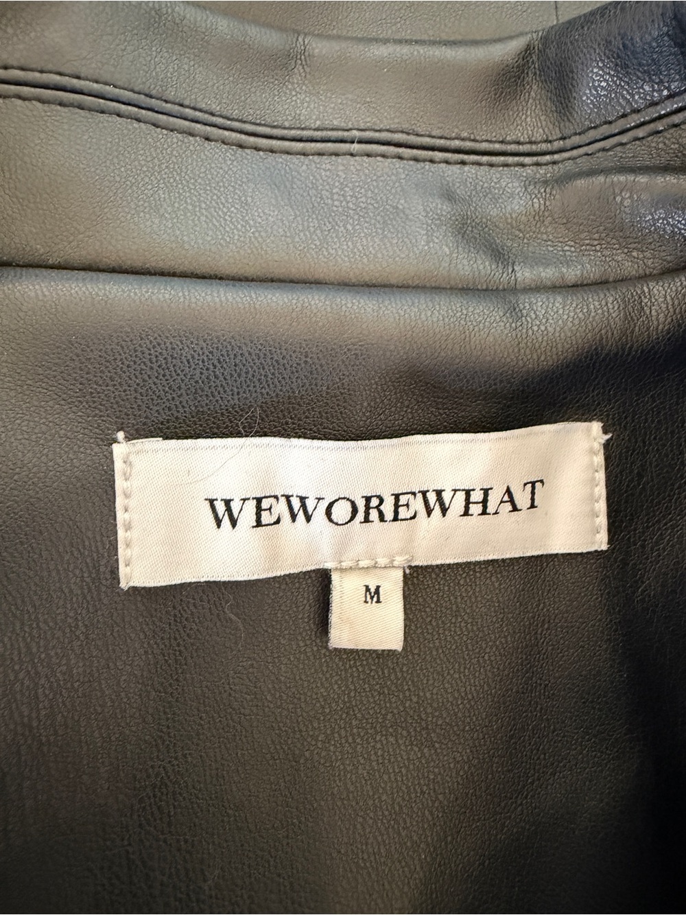 WeWoreWhat Vegan Leather Blazer | Size M - Picture 6 of 6